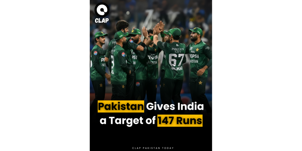 Pakistan gives India a target of 147 runs