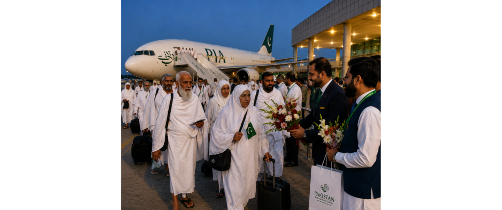 The First Group of Pakistani Hajj Pilgrims has Returned Home