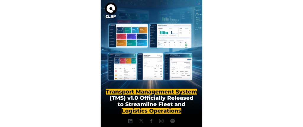 Transport Management System (TMS) v1.0 Officially Released to Streamline Fleet and Logistics Operations